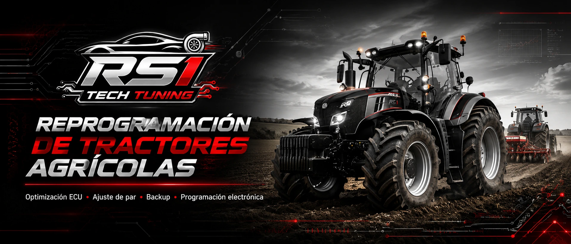 Reprogramación de tractores agrícolas con optimización ECU y ajuste de par