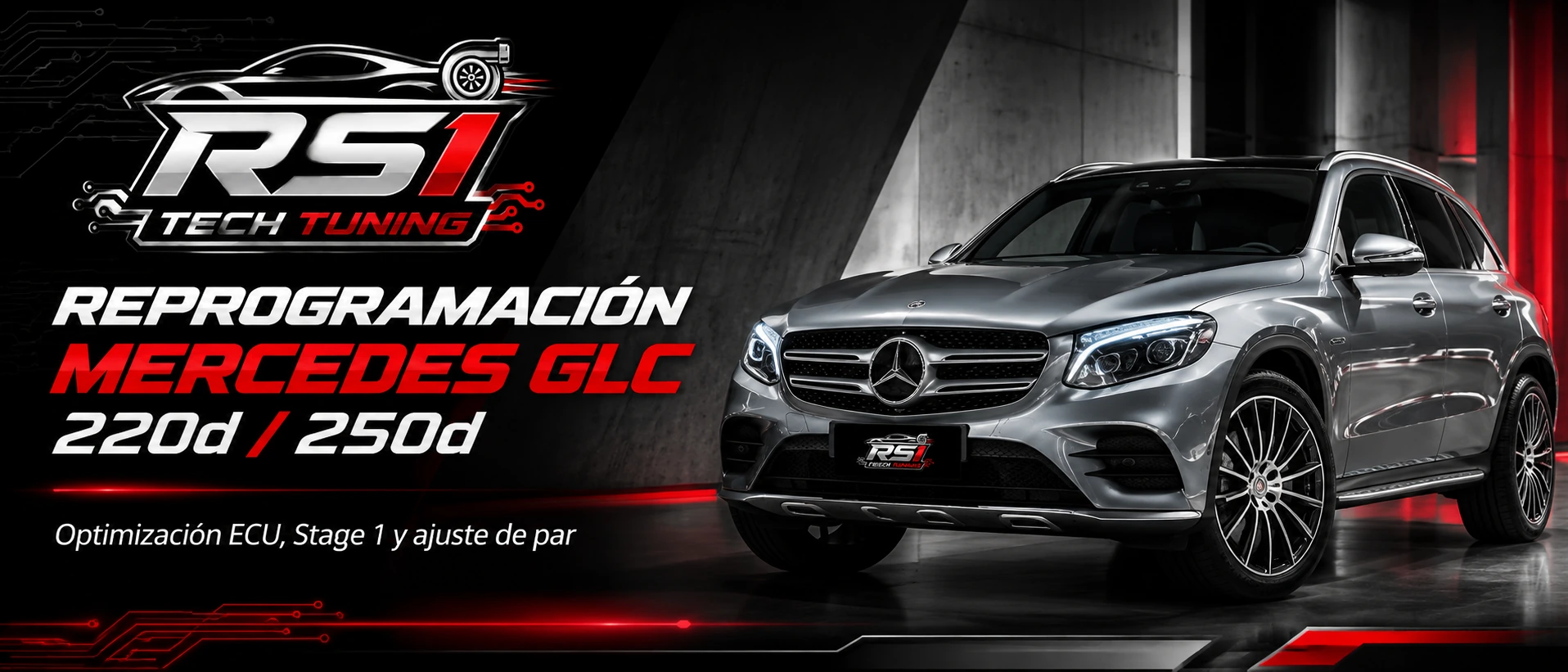 Reprogramación Mercedes GLC 220d y 250d con optimización ECU y programación TCU