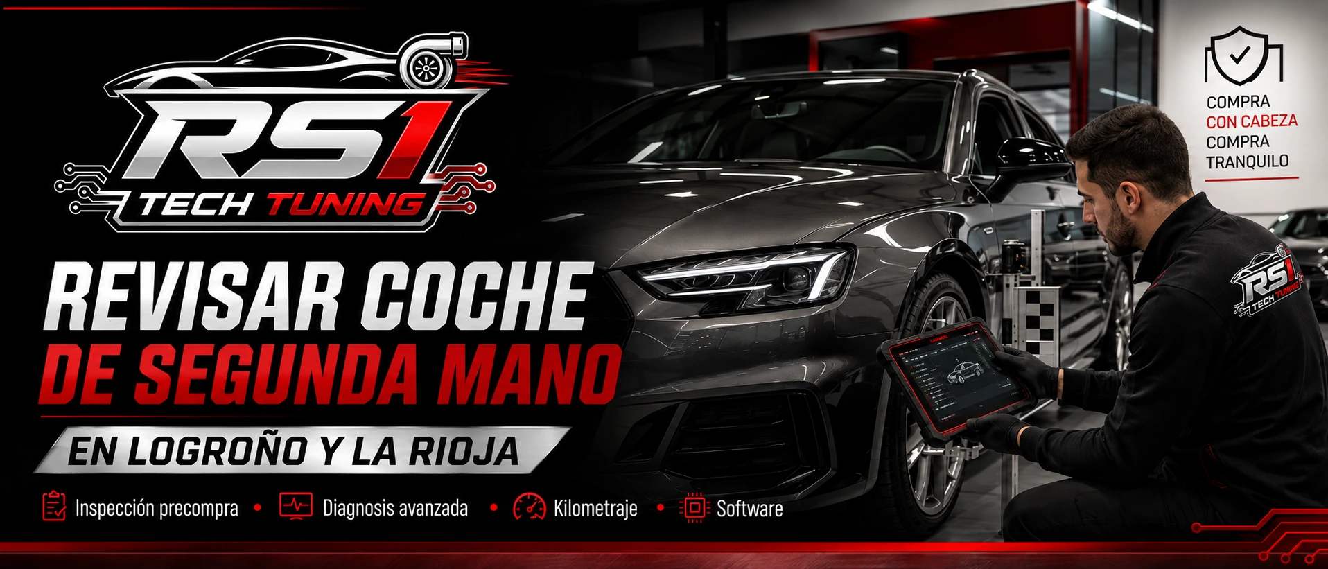 Revisar coche de segunda mano en Logroño y La Rioja antes de comprar 1 Revisar coche de segunda mano en Logroño con inspección precompra y diagnosis avanzada