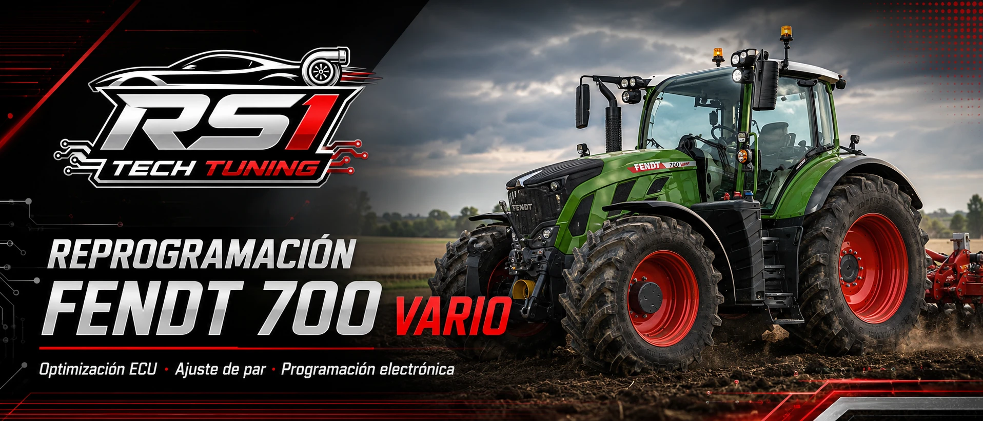 Reprogramación Fendt 700 Vario con optimización ECU y ajuste de par